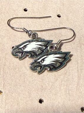 Philadelphia Eagles Silver Dangle Earrings Bundle